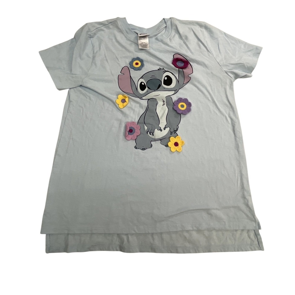 Disney Stitch t-shirt‎ Women's size Medium blue